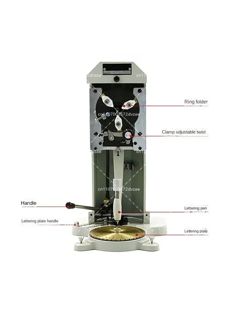 New inside Ring Engraver Stamper with Two Faces Standard Letter Block Dial Jewelry Making Engraving Machine