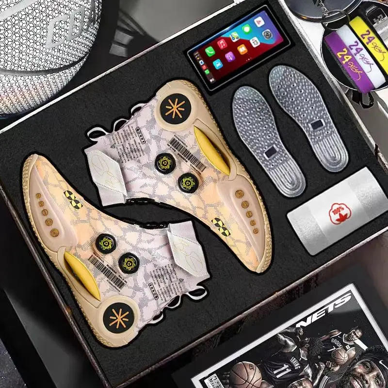 Zapatos deportivos con botón giratorio para hombre, zapatillas informales con absorción de impacto, transpirables, de alta calidad, novedad