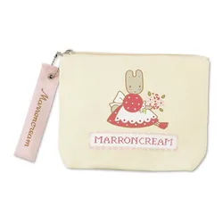 Cheery Chums Marron Cream Makeup Bag Storage Organizer Anime Kawaii Cute Cotton Cosmetic Bags Beauty Vanity Case