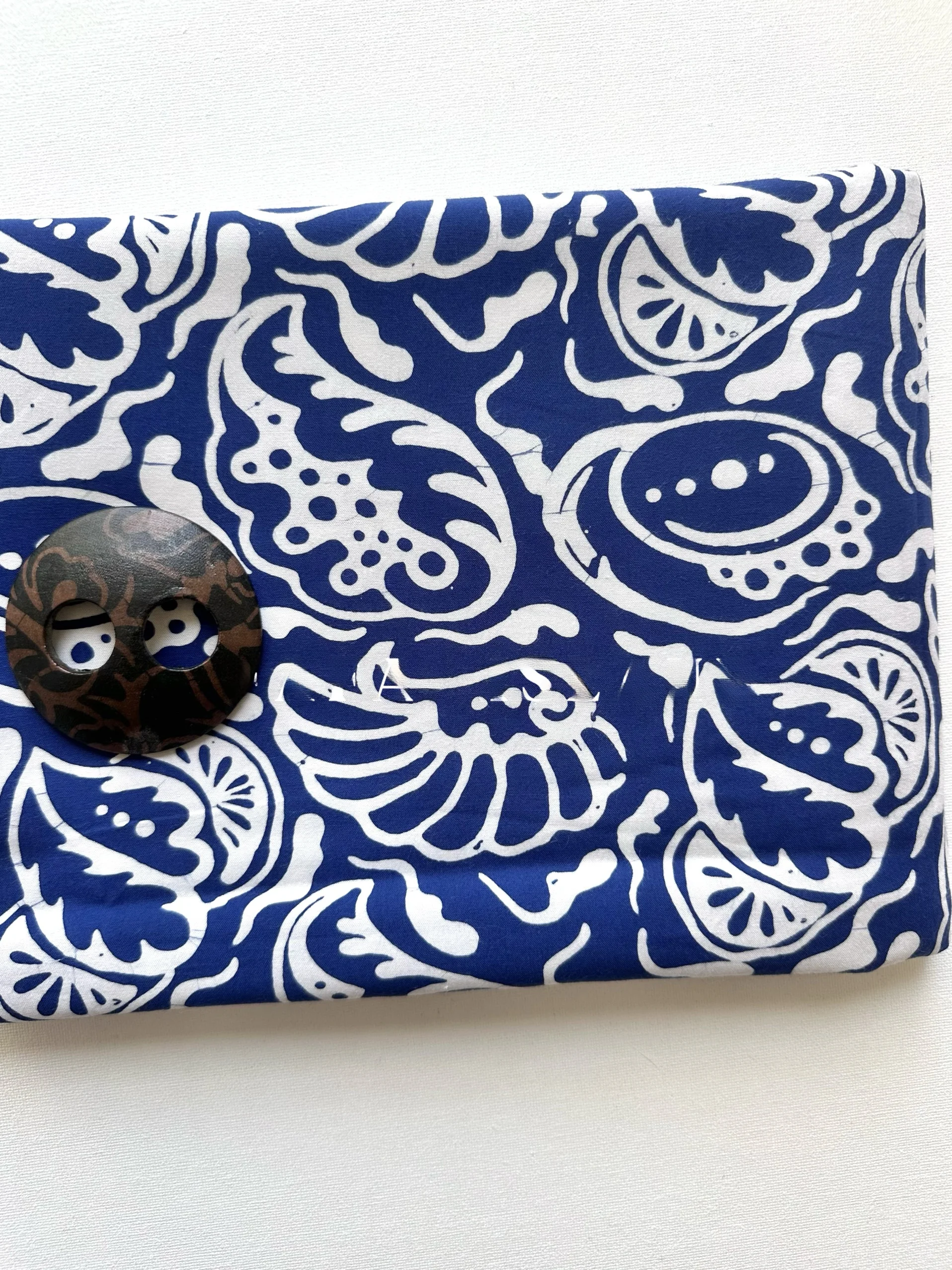 

Handmade Batik Printed Wrap Skirt High Waist Midi Cotton Gown Full Body Ocean Series No Button Women's Faion Spring Summer