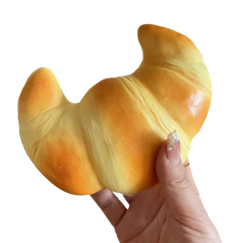 اسفنجي الكرواسون لعبة الضغط بطيئة الارتفاع لزجة لعبة لتخفيف التوتر سوبر لينة الغذاء الإبداعية محاكاة الخبز مكافحة القلق اللعب #5