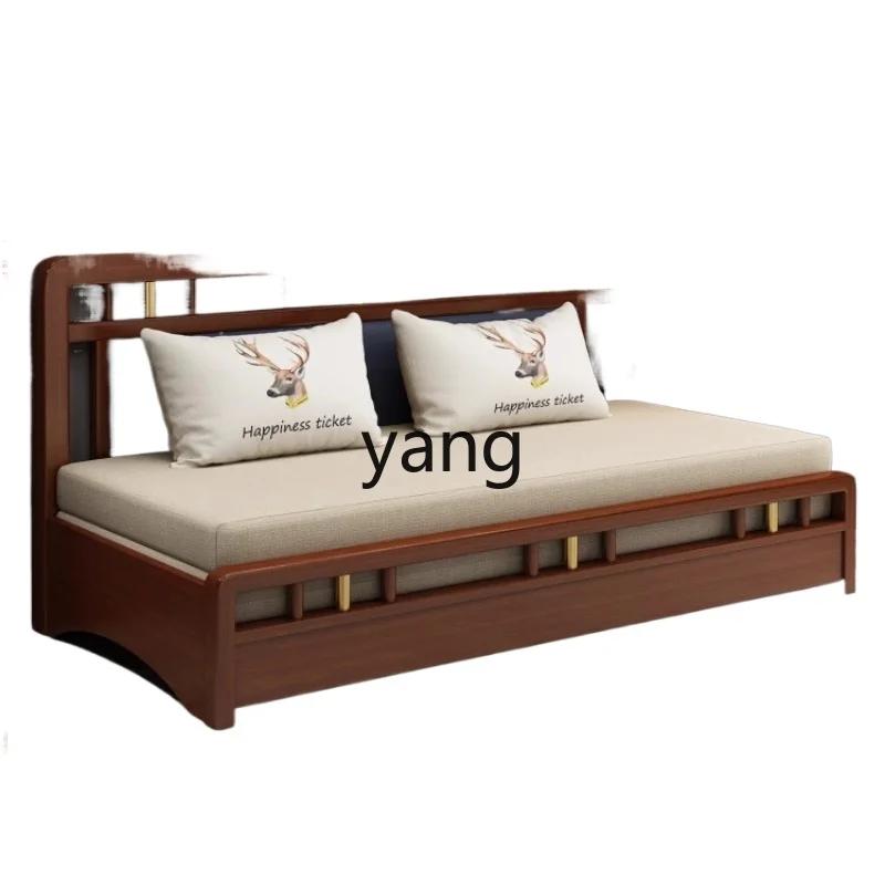 

LH foldable solid wood sofa bed multi-functional study two-in-one sofa bed folding