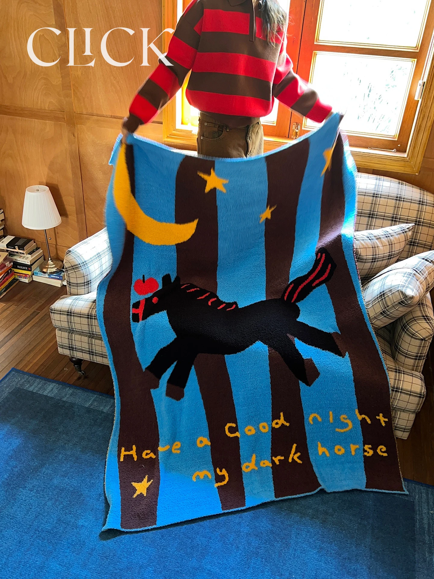 

Оригинальное одеяло Lucky Run Black Half Velvet Nap Blanket, покрывало для дивана, подарок на Новый год, осенне-зимнее, из полиэстера.