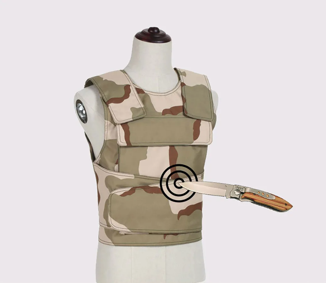 SGS Leggero Ultra-Sottile Essiccabile Camouflage Anti-Pugnalata Gilet Resistente al Taglio e agli Slash Anti-Pugnalata Armatura Tattica Autodifesa