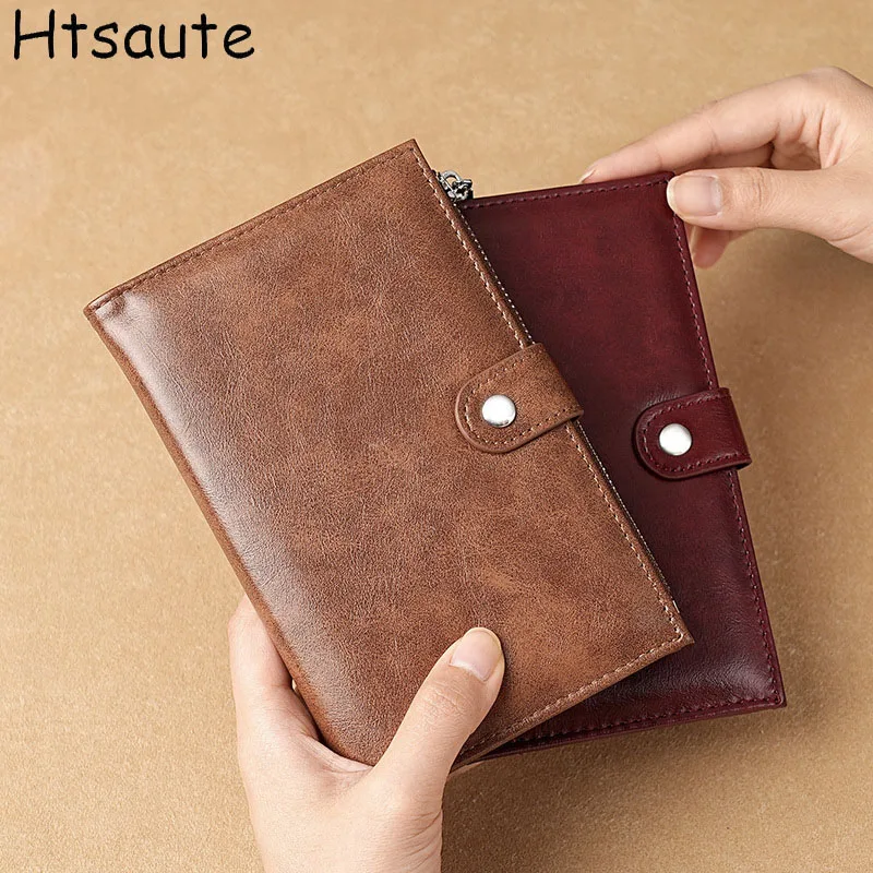 

Vintage Coin purse men pu Leather Men's Card holder Zipper Short Desigh Male pocket Wallets men's billeteras para hombre