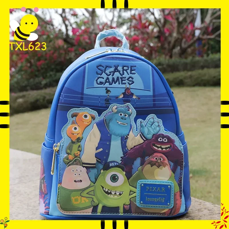 Mochila Disney Pixar Loungefly Monsters University Scare Games, regalo de moda para fanáticos de Disney y uso diario