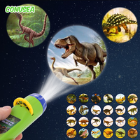 Projection Flashlight Children Projector Light Cute Educational Cartoon Dinosaur Toy Picture Light Bedtime Learning Fun Kid Toys