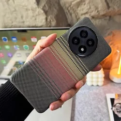 Case For Oneplus 13 13R 12 12R Ace 5 Pro Cover Luxury Kevlar Stripe PC Hard Cover For One Plus 13 R Shockproof Bumper Funda