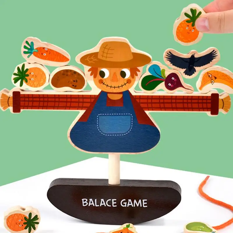 

Balance Games For Kids Threading Beads Preschool Early Learning Development Educational Balancing Game For Girls Boys 3-5