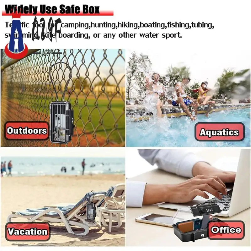 

A29F-Lock Box, Phone Lock Box, Security Lock Box, Прозрачный уличный водонепроницаемый дорожный сейф, Пляжный ящик с паролем