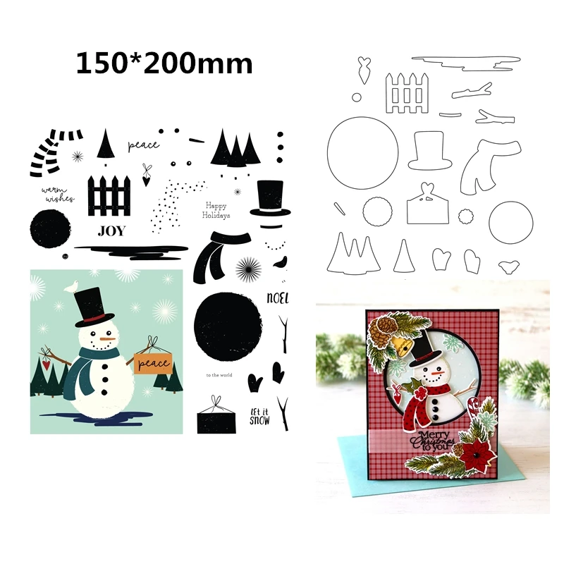 Spring Framing Florals Kerstboom Cadeau Duidelijke stempels Stansmessen Scrapbooking voor het maken van papier Frame Card Craft Supplies