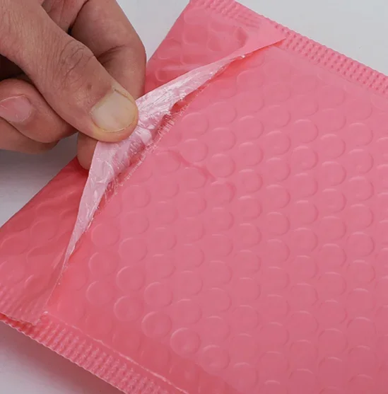 Enveloppes rembourrées à bulles en Poly rose, 20 pièces, enveloppes rembourrées auto-scellantes, sacs cadeaux, sacs d'emballage noirs pour livre