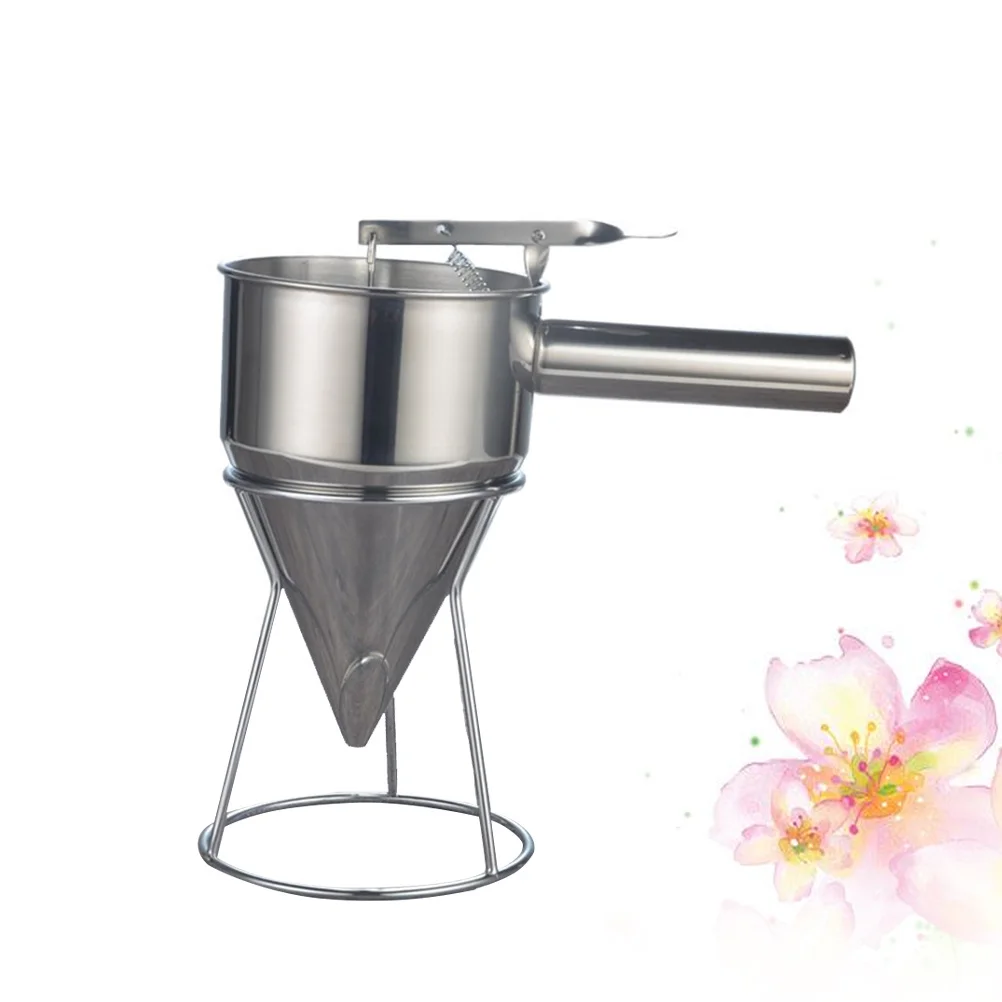 

Baking Fish Ball Funnel Batter Dispenser Pancake Stainless Steel Octopus Balls Food Strainer