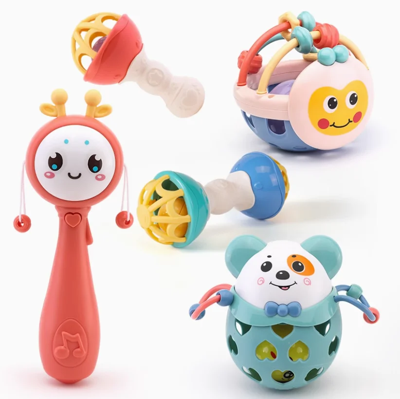 Sonajeros de juguete para bebés de 0 a 12 meses, juegos para bebés, mordedor, juguete sensorial para recién nacidos, juguetes de desarrollo educativo para bebés de 1 a 2 años