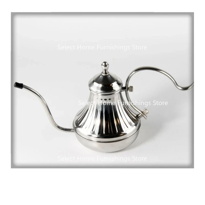 Suitable for 304 Stainless Steel Hand Brewed Coffee Pot, Long Spout, Small Spout Brewing  Antique Copper 450ml Drip Filter 600CC