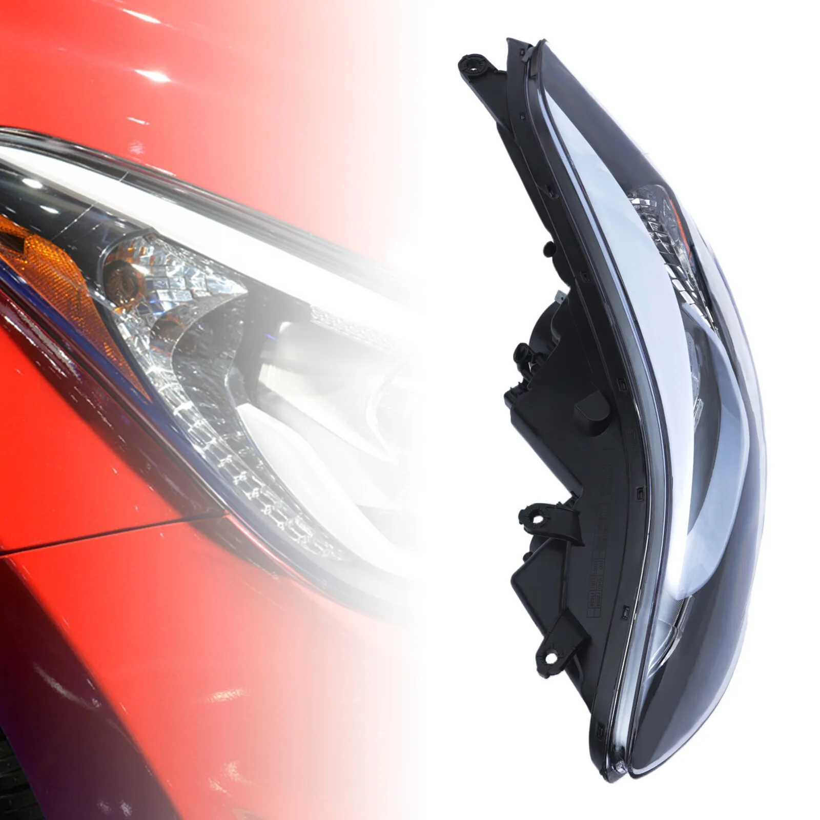

Для Hyundai Elantra 2014 2015 2016, правая фара со стороны пассажира, фара