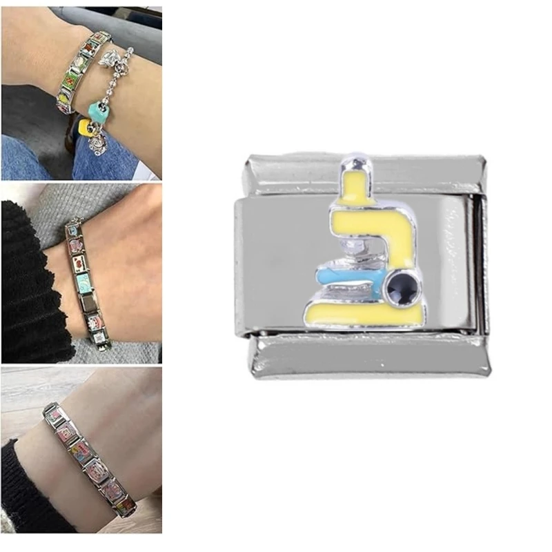 Customizable Bracelet Removable Modules Beautiful Link Bead for Stainless Steel Bracelet Delicate Craft Adornment