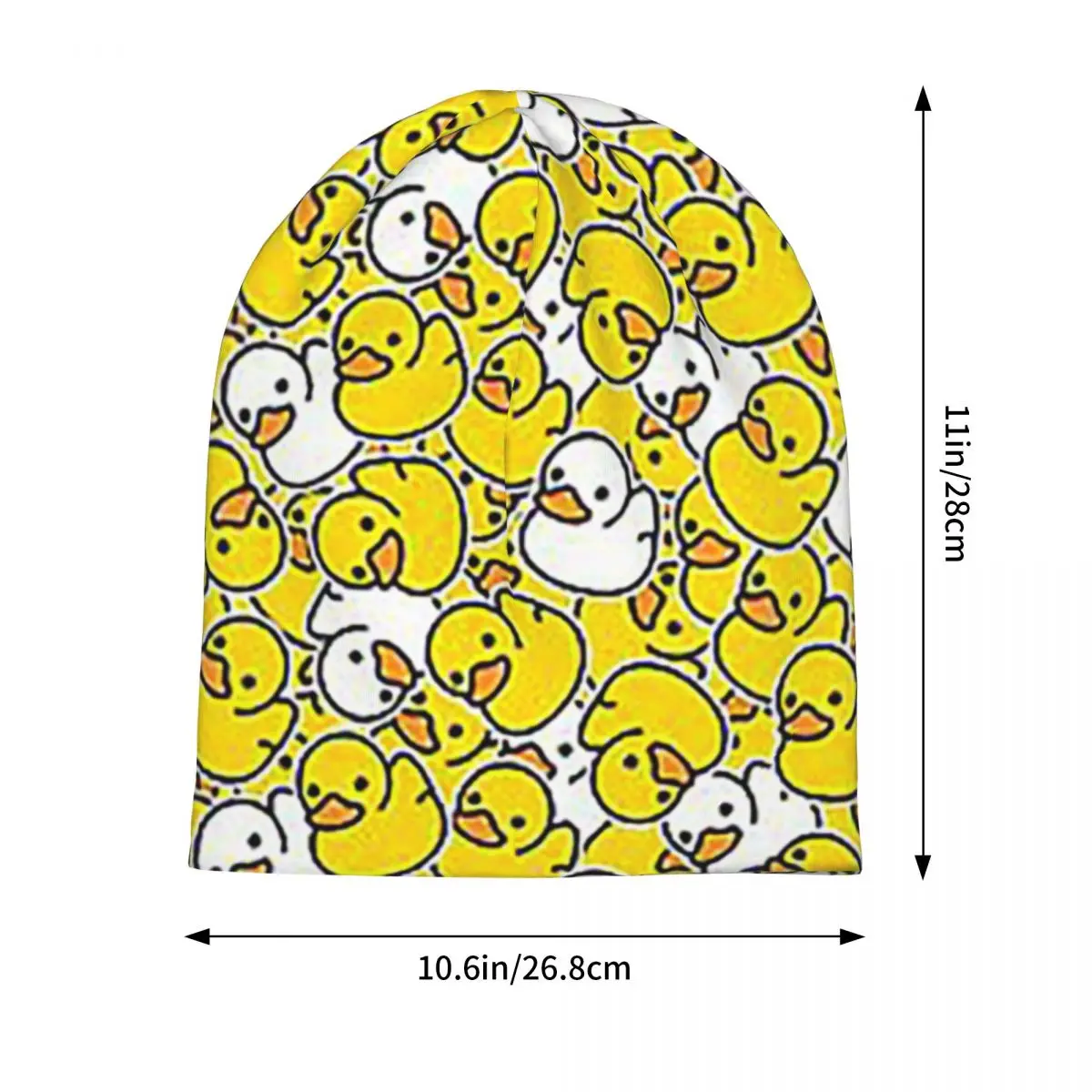 بطة مطاطية لطيف نمط تصميم Skullies Beanies القبعات الدافئة الخريف الشتاء في الهواء الطلق قبعة محبوك بونيه قبعات للجنسين الكبار #4