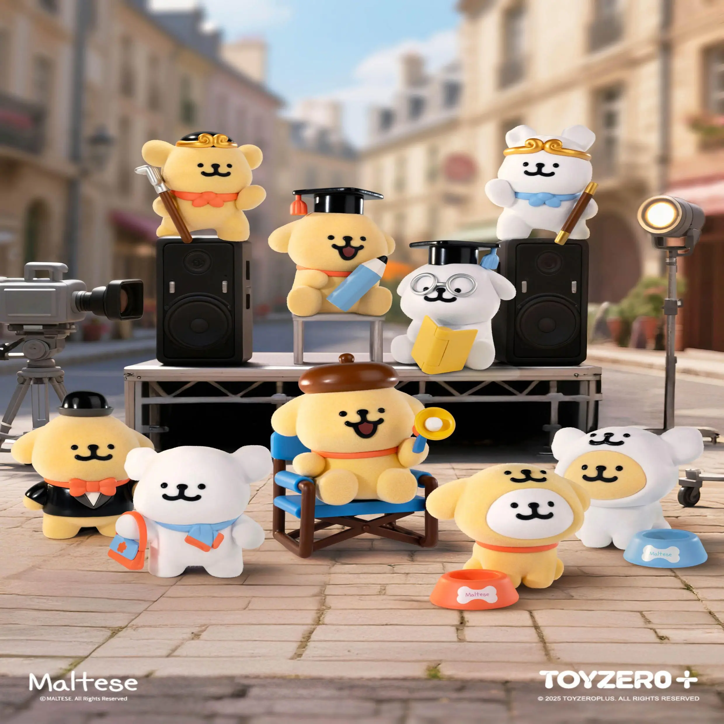 

Maltese Line Puppy Life Theater Series Peripheral Blind Box Trendy Office Ornaments Cute Gifts