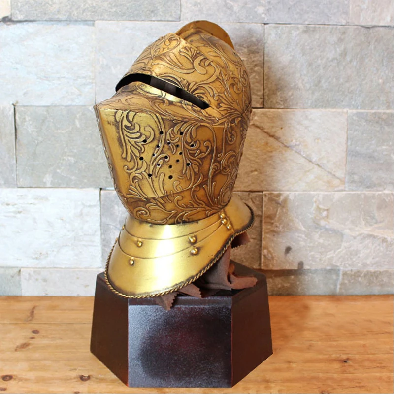 European Medieval Luxury Helmet, Gorgeous Armor, Bar Net, Coffee Restaurant, Lobes, Ornaments, Decorations, decorated Desktop