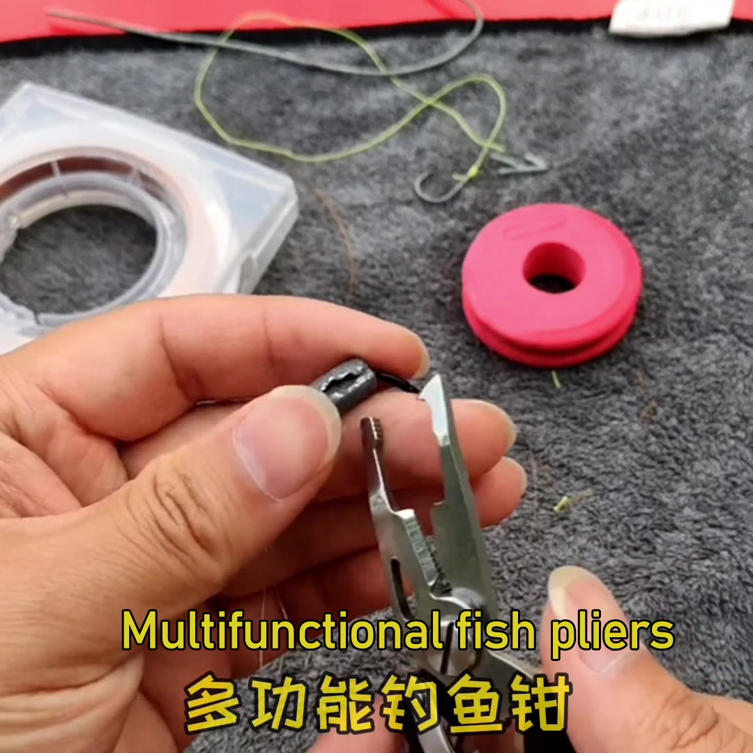 1 Set Fishing Plier Scissor with Rope Lanyard Cutter Hook Remover Cutting Fish Use Tongs Multifunction Scissors  Fishing Tool