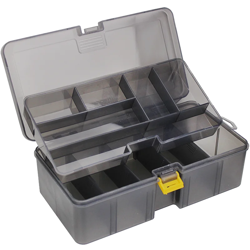 Gun Thickened Double Layer Road Subbox PP Bait Accessories Tool Box Fishing Gear Accessories Storage Box