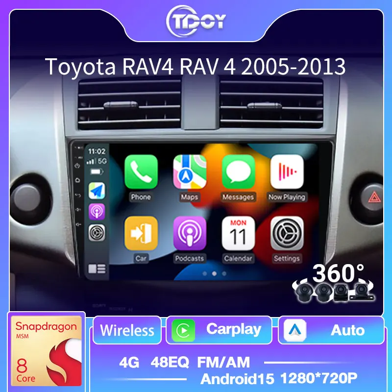 

Car Radio 2Din Android For Toyota RAV4 Rav 4 2005-2013 Autoradio Multimedia Automotive Carplay Android Auto Wireless Car Stereo