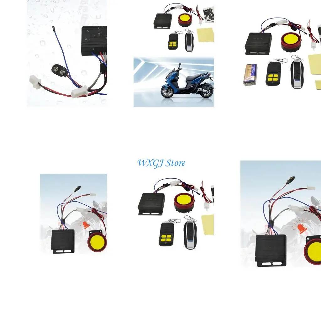 

37JE 125dB Motorcycle Security Alarm Systems with Remote Engine Start Anti-Hijacking
