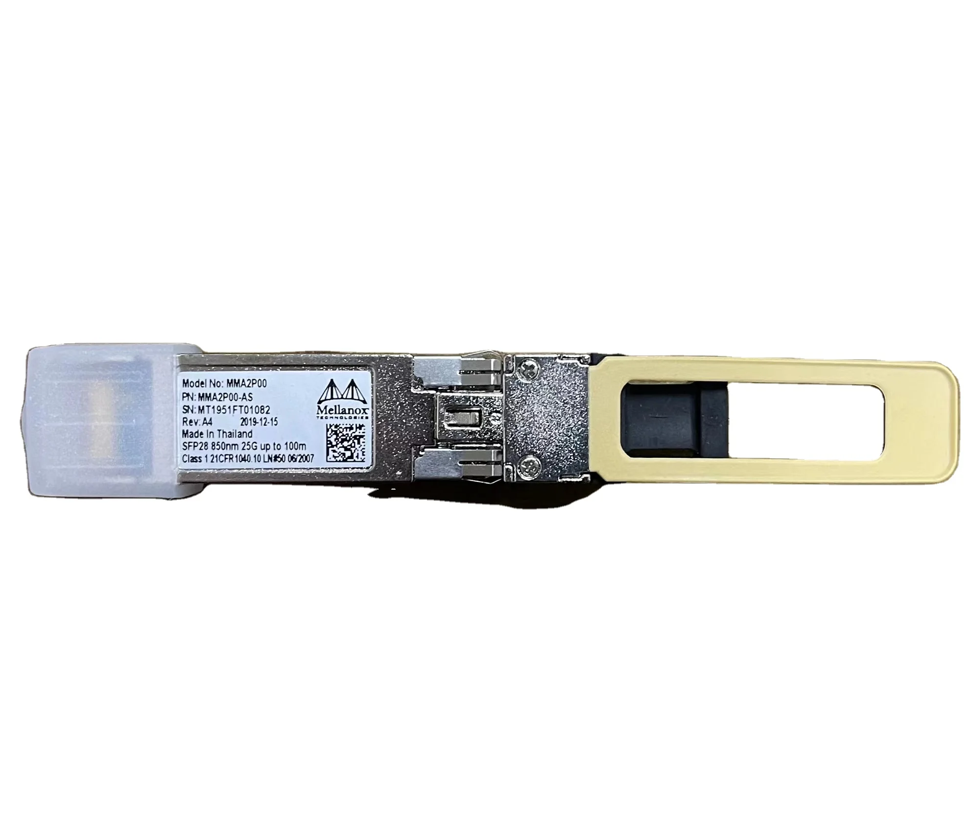 Mellanox MMA2P00-AS 25GbE SR SFP28 850nm 100m Optical Transceiver MMA2P00-AS