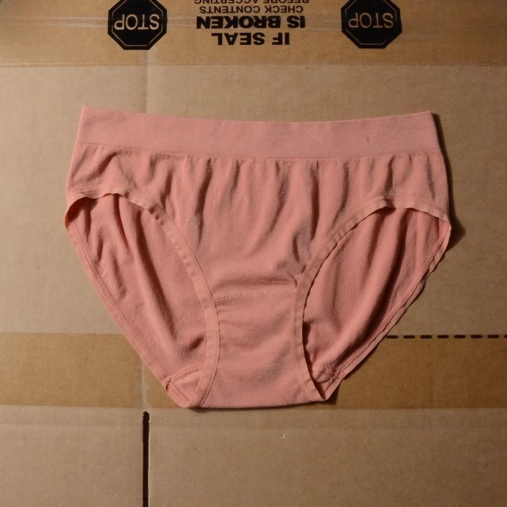 

New Skintight Feel Korean Sle Women's Underwear Qui Dry Smooth Fabric e Panties Comfortable mid Waist Briefs