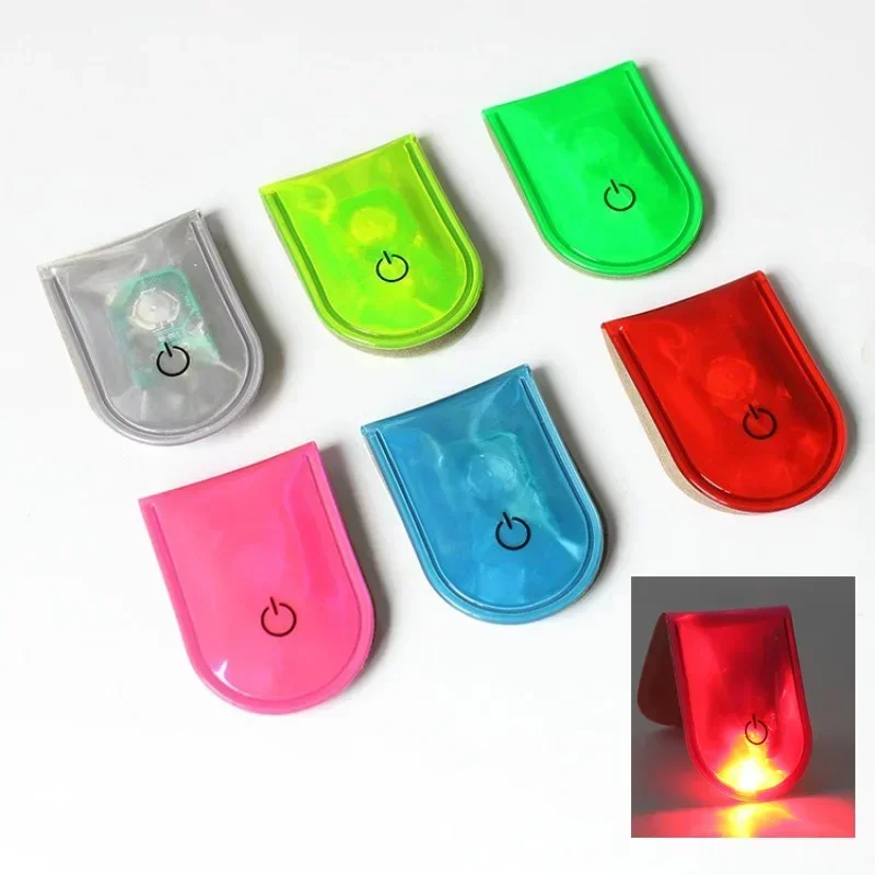 Outdoor Sports Led Safety Light Reflective Magnetic Walking Cycling Bike Clip Running Reflector Running Strobe