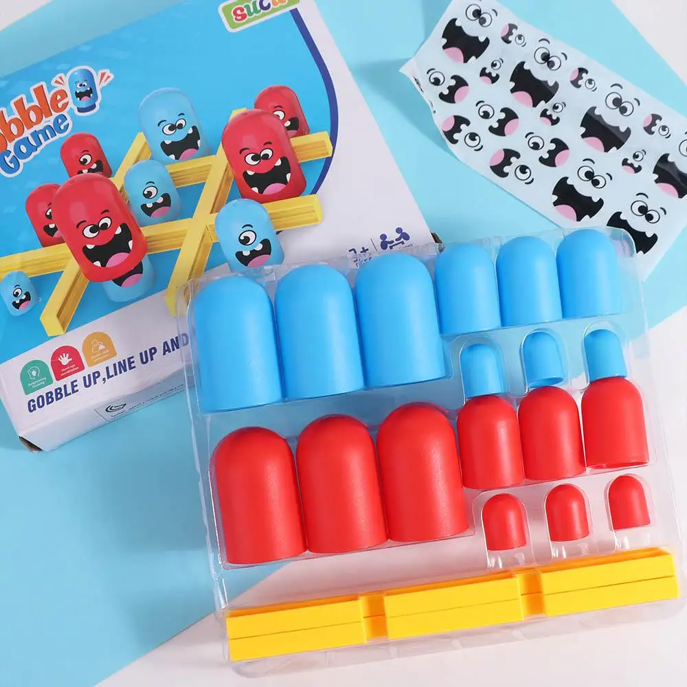 

Board Game 2 Players Tic-Tac-Toe Interactive Parent-Child XO Chess Board Montessori Battle Chess Big Eat Small Gobble Board