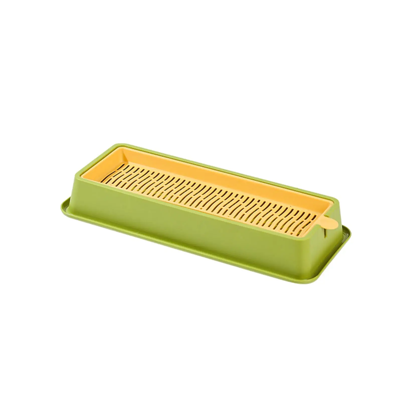 Cat Grass Growing Tray with Separate Handle for Easy Clean Seed Sprouter Tray for Indoor Outdoor Hydroponic Wheatgrass Bean