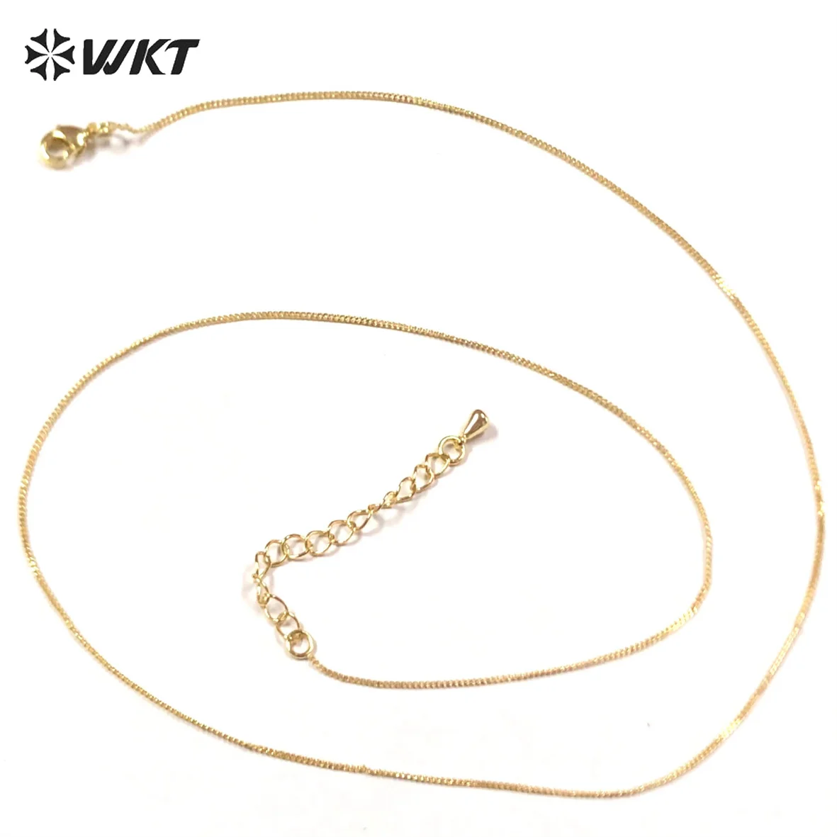 

WT-N1035 Wholesale Necklace Jewelry Custom link Chain 18 inch long in best electroplated Necklace Gift All match Jewelry