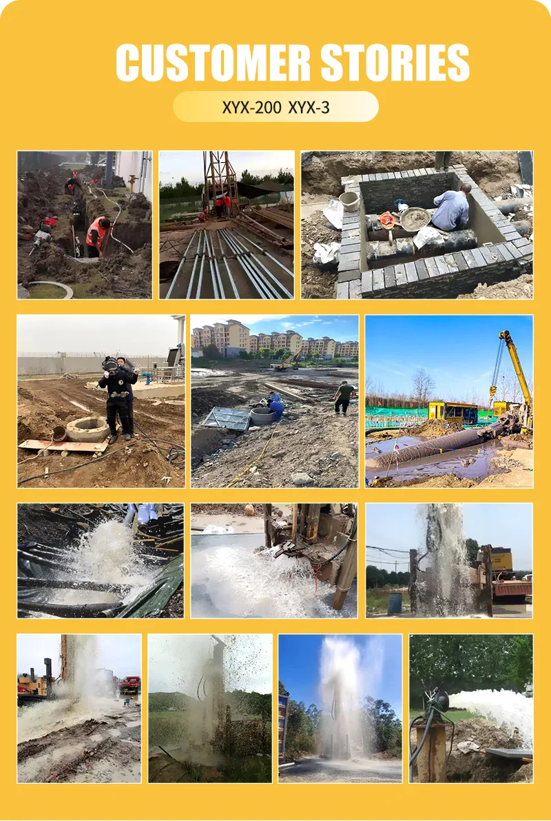 Maßgeschneiderte hydraulische Kernbohrmaschine für geologische Erkundungen, tragbare Tiefbrunnenbohrmaschine XY mit Schlammpumpe – Detail 6
