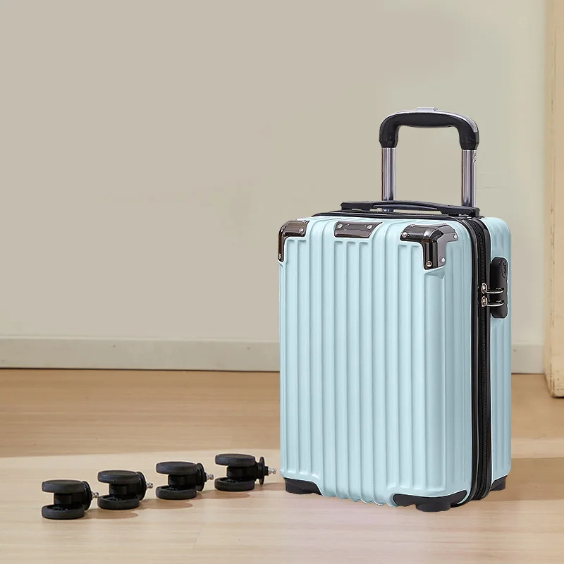 short-trip-luggage-16-inch-spring-low-cost-airline-carry-on-wheel-detachable-lightweight-pull-rod-password-box-no-check-in