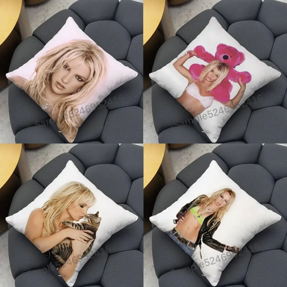 Brit B-Britney Spears Toxic Throw Pillow Cover Home Decor Art Design Decor Pillowcase Cushion Cover for Bed Sofa Living Room