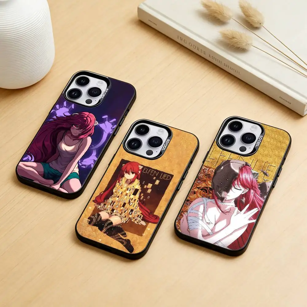

E-Elfen Lied L-Lilium Lucy Phone Case For iPhone 17,16,15,14,13,12,11,Pro Max,Plus Candy Silver Cover
