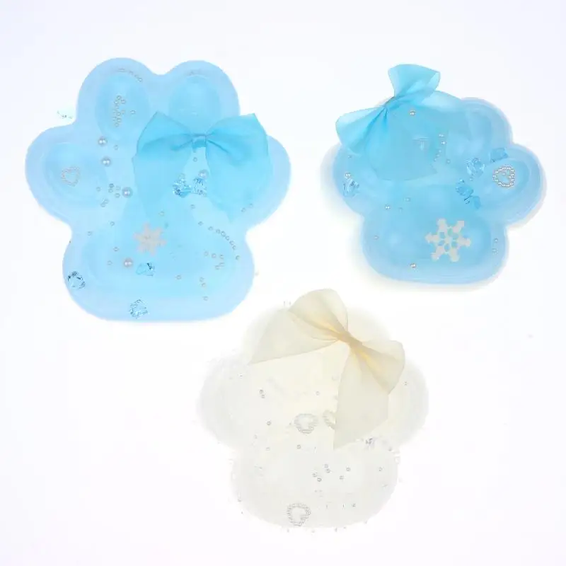 Cute  Cat Paw Squeeze Toy Soft Stress Relief Fidget Toy Portable Sensory Decompression Prop for Kids Adults Birthday Gift