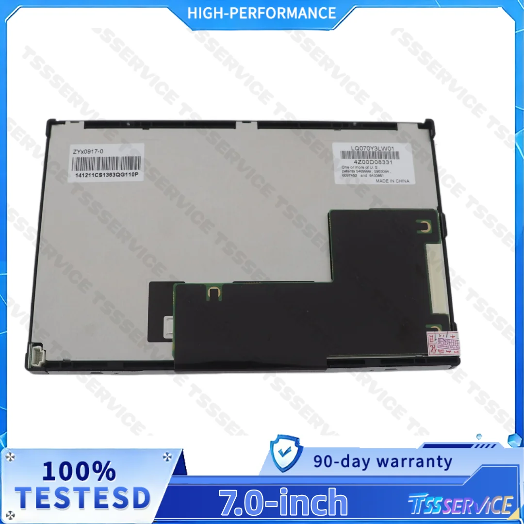 LQ070Y3LW01   7.0 inch TFT LCD with 800*480 Resolution for Industrial Applications