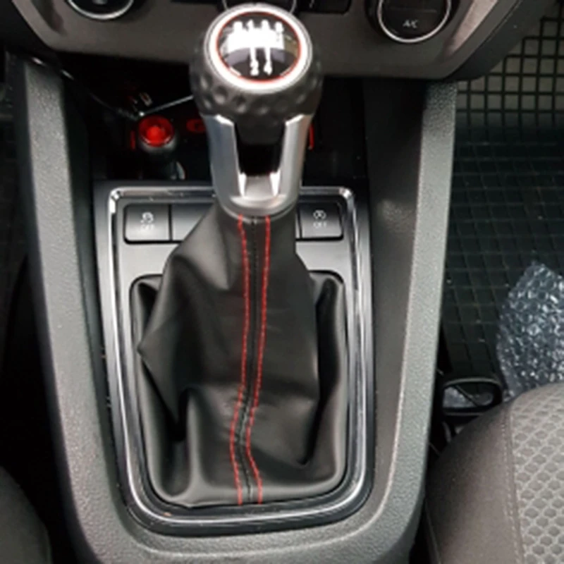 

A11M-6 Speed Gear Shift Knob Gaiter Boot Cover Kit Gear Shift Knob For Golf 5 6 MK5 MK6 GTD R32 R20 2004-2013