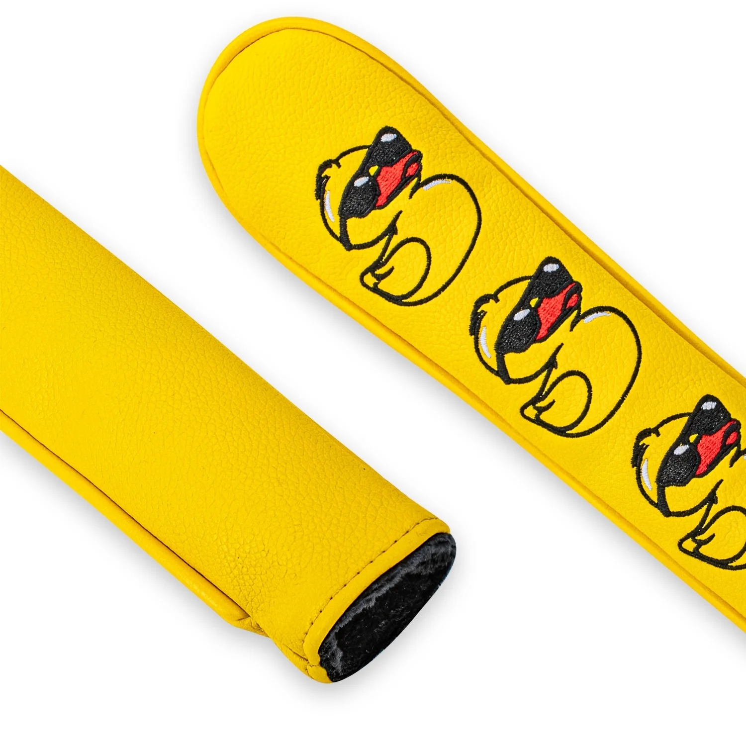 1pc Duck-Shaped Golf Club Head Cover with Directional Stick - Yellow Protective Head Suitable for Practice, Tournaments