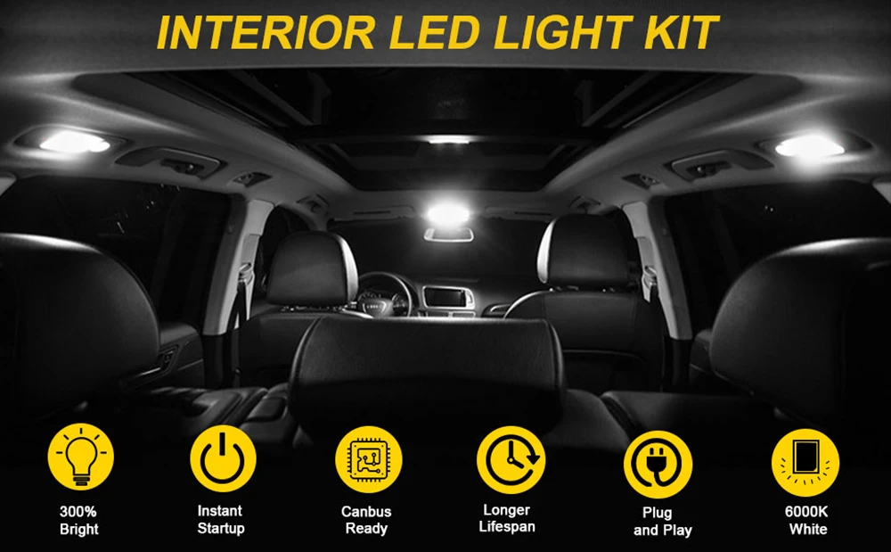 BMTxms Canbus LED-Innenbeleuchtung für BMW 5er E34 E39 E60 E61 F10 F11 520 528 530 535 540 550 2000-2010 2012 2013 2015 2017 – Detail 3