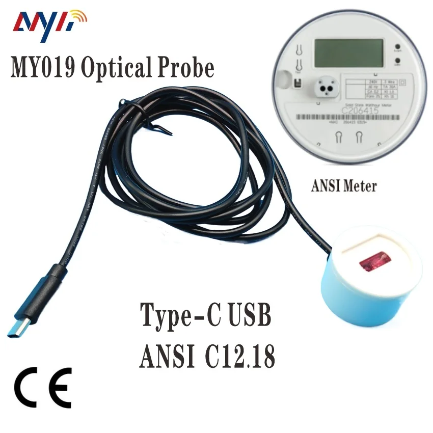 TYPE 2 ANSI C12.18 OPTICAL PROBE ANDROID PHONE  SMART PHONE TYPE C USB OPTICAL PROBE FOR KWH METER SMART METER READOUT