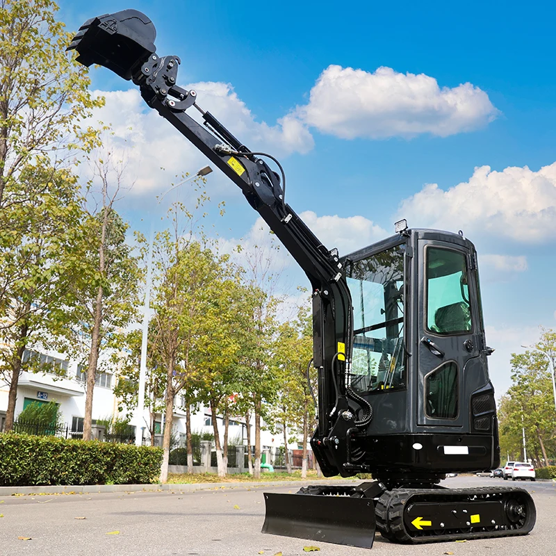 Hot Sell Customizable 1Ton 1T 2T Mini Excavator Chinese EURO V Minibagger 1.8ton EPA Kubota Hydraulic Crawler Excavator for Sale