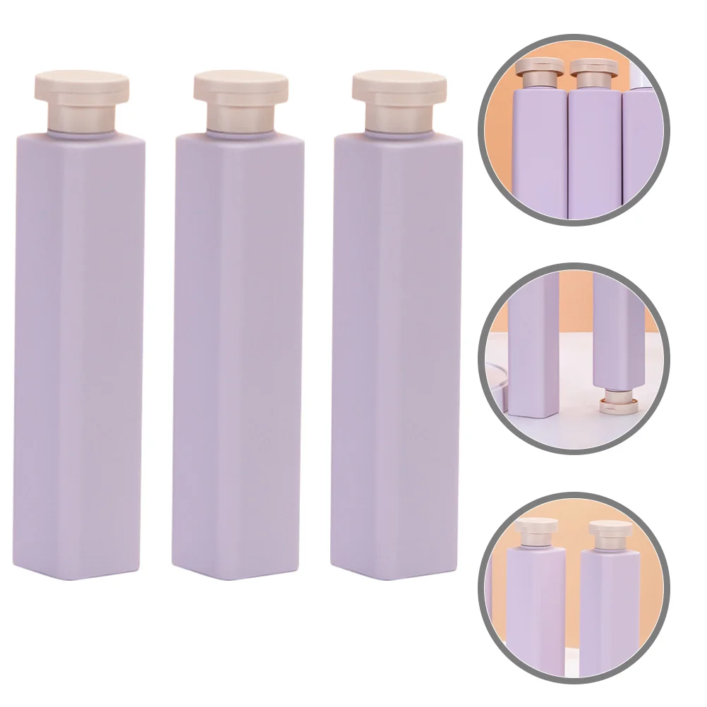 3 Pcs Refillable Shampoo Bottle Foam Dispenser Soap for Kitchen Sink Toiletries Bathroom Hand Travel Foaming Pumps Hair Dye