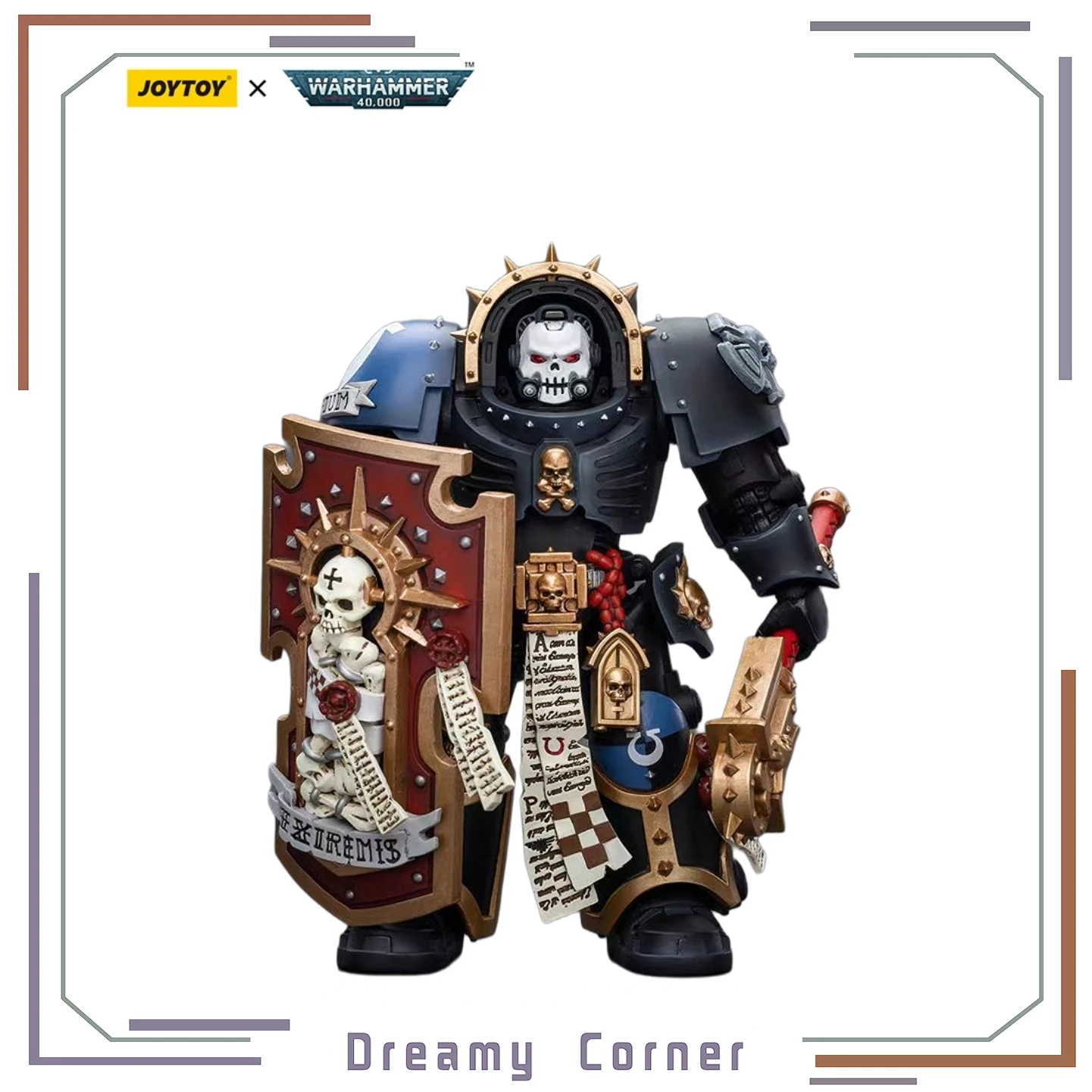 

【In Stock】JOYTOY Warhammer 40K Ultramarines Chaplain in Terminator Armour 1/18 Action Figure Toy