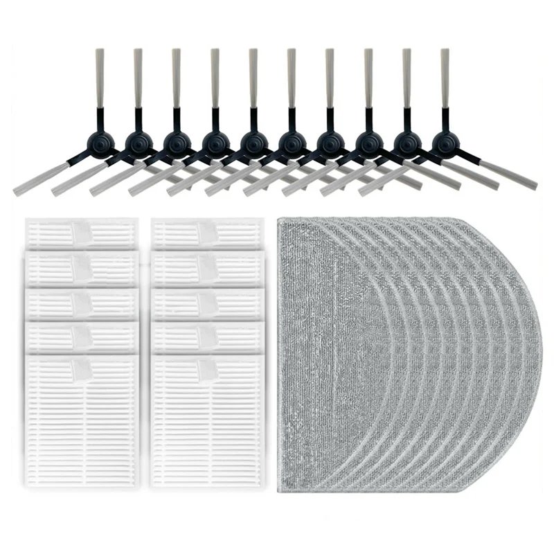 A05G-互換 Roidmi EVE CC / SDJ12RM サイドブラシ Hepa フィルターモップ布ぼろロボット掃除機アクセサリースペアパーツ