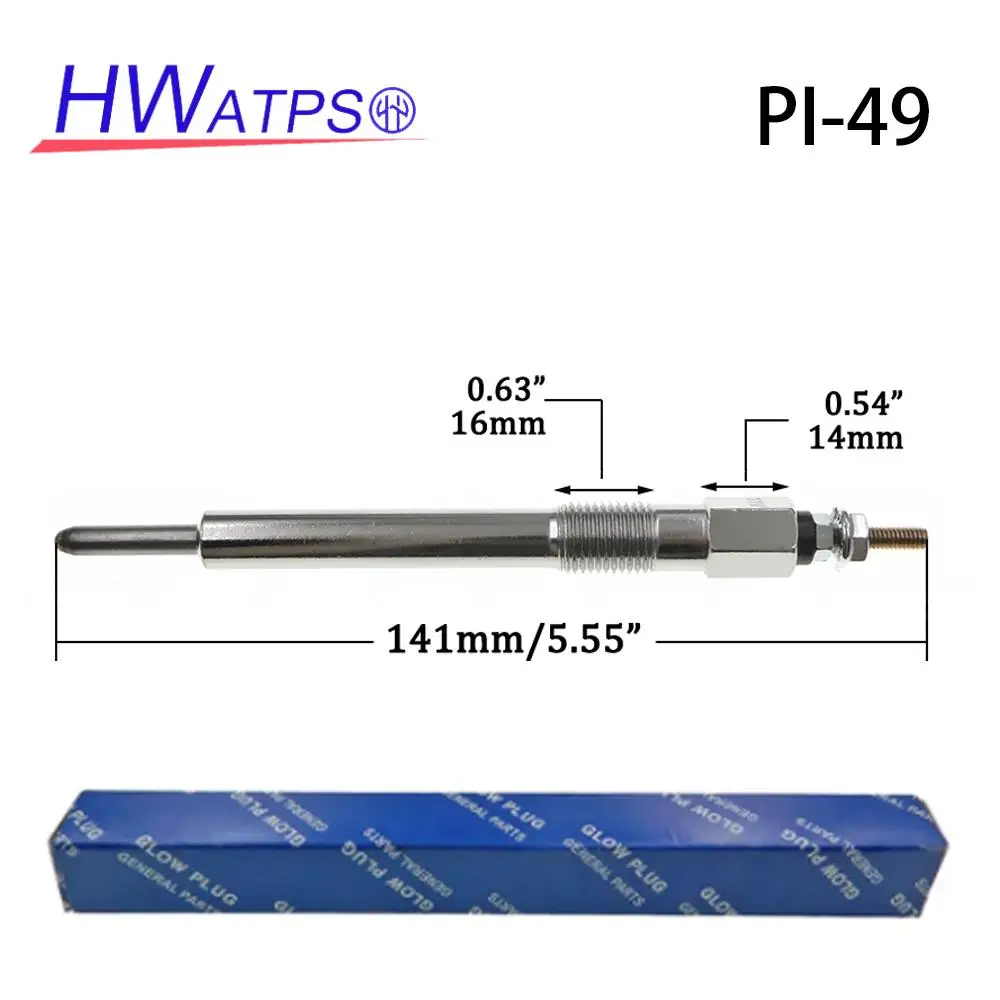 4/8/12 Pcs Turbo Heater Glow Plug For ISUZU ELF150 250 350 4JA1 4JA1T 4JB1 4JB1T Engine Diesel, 11V 8-97073641-0 8-94175158-0