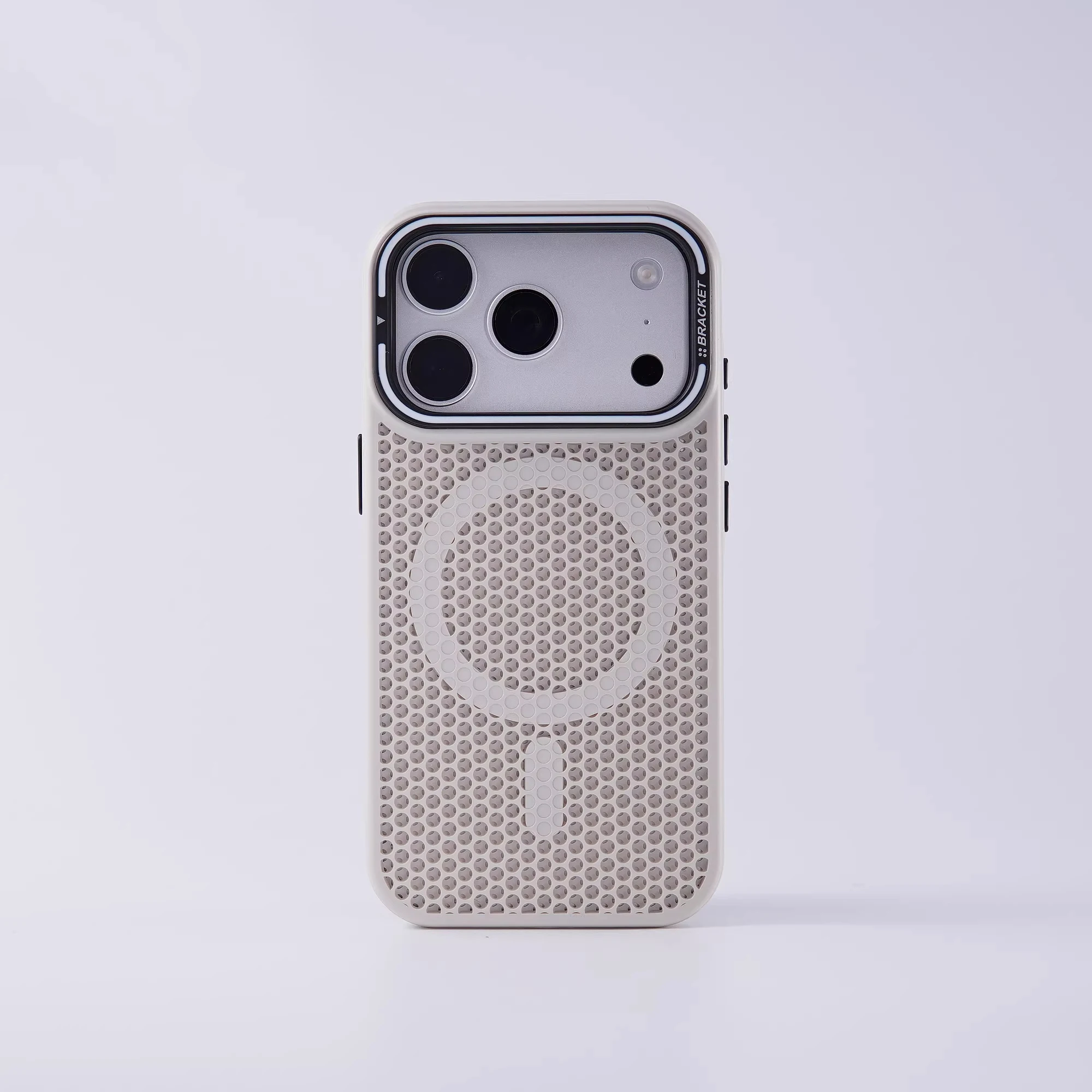 Niewidoczny uchwyt na obiektyw, siatkowa osłona chłodząca w kształcie plastra miodu do iPhone 18 17 16 Pro Max 15 Plus 14 13 12, kompatybilna z magnetyczną osłoną Magsafe. — zdjęcie produktu 6